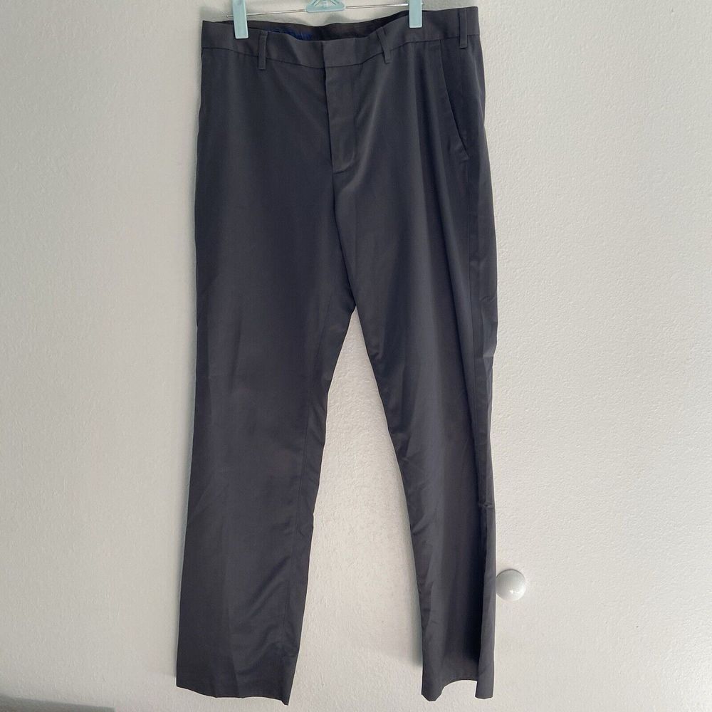 BONOBOS Men's Friday Gray Chino Pants Size‎ 33x32 Flat Front Straight Leg